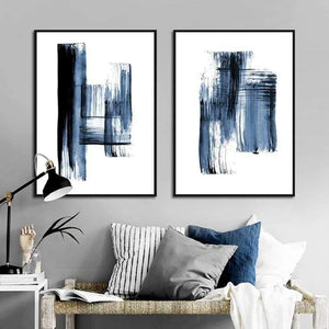 Planet Gates Abstract Modern Minimalist Poster Blue Graffiti Casual Simple Fresh Print Canvas Picture For Living Room Bedroom Study Decor