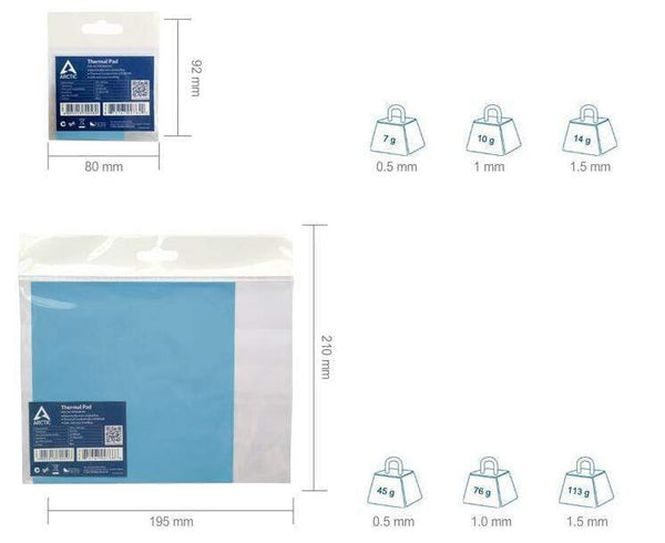 Planet Gates AC Original Heat Dissipation Silicone Pad CPU/GPU Graphics Card Thermal Pad Motherboard Silicone Grease Pad Thermal pad