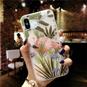 Planet Gates AC0095 / For iPhone X USLION Lotus Flower Case For iPhone 8 Plus XS Max XR 3D Relief Rose Floral Phone Case For iPhone X 7 6 6S Plus 5 SE TPU Cover