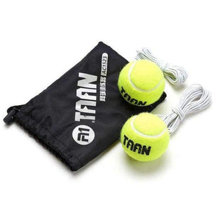 Planet Gates AC1523BALL Tennis Ball Back Base Trainer Set with Elastic Rope Tennis Trainer for Single Person Partner Practice Play Tennis Ball