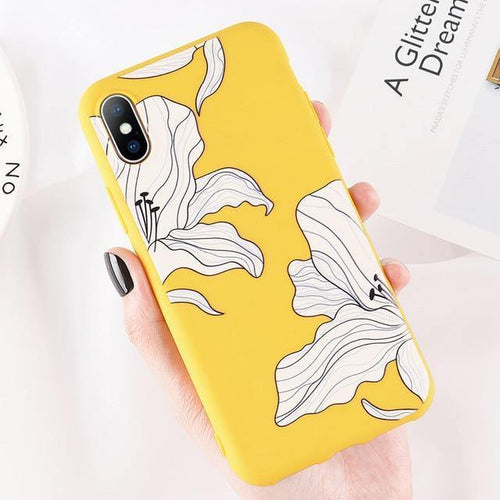 Planet Gates AC2061 / For iPhone X USLION Case For iPhone XS MAX XR 8 Plus Flower Smile Letter Phone Cases For iPhone X 7 6 6S Plus Soft TPU Silicone Back Cover