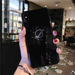 Planet Gates AC2097 / For iPhone X USLION Silicone Feather Case For iPhone 7 8 Plus XS Max XR Xs Letter Phone Cases For iPhone X 8 7 6 6S Plus Soft TPU Back Cover