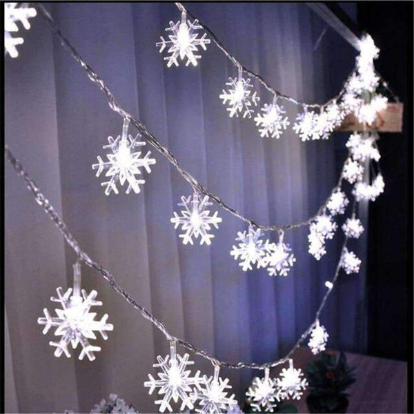 Planet Gates AC220V 10M 50LED Christmas lights snowflake lamp holiday lighting for outdoor/wedding party decoration curtain string lights