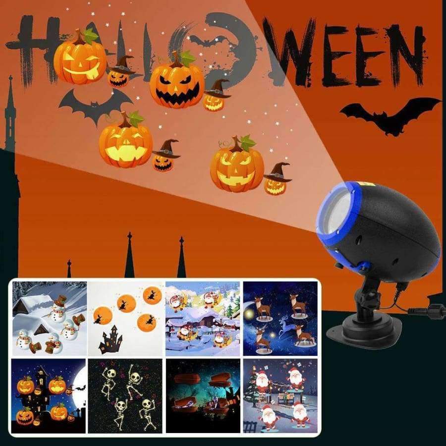 Planet Gates AC220V EU Plug Halloween Projector Light Outdoor Waterproof Landscape Lighting Christmas Laser Led Projector Lights for Party Holiday Wireless