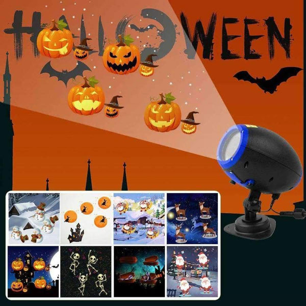 Planet Gates AC220V EU Plug Halloween Projector Light Outdoor Waterproof Landscape Lighting Christmas Laser Led Projector Lights for Party Holiday Wireless