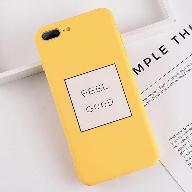 Planet Gates AC2298 / For iPhone XS USLION Case For iPhone XS MAX XR 8 Plus Flower Smile Letter Phone Cases For iPhone X 7 6 6S Plus Soft TPU Silicone Back Cover