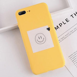 Planet Gates AC2293 / For iPhone XS USLION Case For iPhone XS MAX XR 8 Plus Flower Smile Letter Phone Cases For iPhone X 7 6 6S Plus Soft TPU Silicone Back Cover