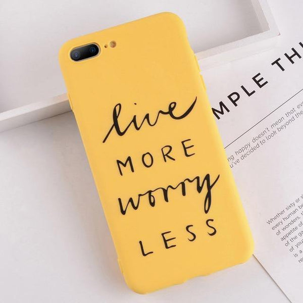 Planet Gates AC2295 / For iPhone XS USLION Case For iPhone XS MAX XR 8 Plus Flower Smile Letter Phone Cases For iPhone X 7 6 6S Plus Soft TPU Silicone Back Cover