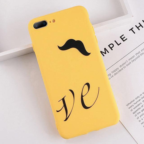 Planet Gates AC2296 / For iPhone XS USLION Case For iPhone XS MAX XR 8 Plus Flower Smile Letter Phone Cases For iPhone X 7 6 6S Plus Soft TPU Silicone Back Cover