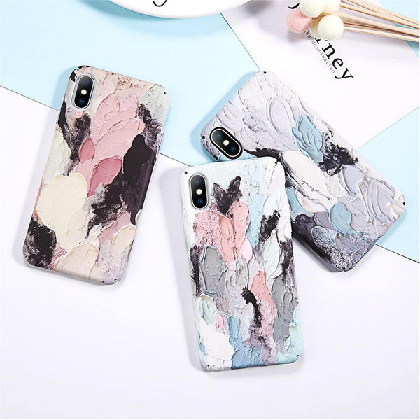 Planet Gates AC2833 / For iPhone X USLION Luminous Phone Case For iPhone 7 XR XS Max 3D Dye Graffiti Cases For iPhone 6 6s 7 8 Plus X Hard Cover PC Fundas Coque