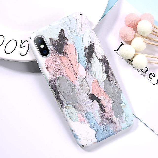Planet Gates AC2833 / For iPhone X USLION Luminous Phone Case For iPhone 7 XR XS Max 3D Dye Graffiti Cases For iPhone 6 6s 7 8 Plus X Hard Cover PC Fundas Coque