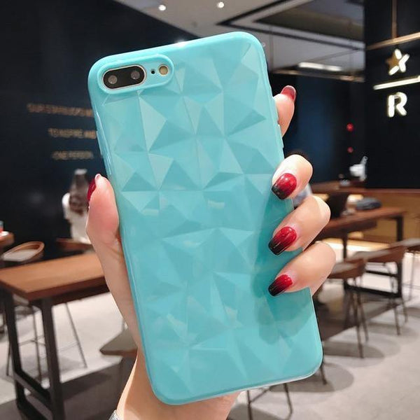 Planet Gates AC2846 Green / For iPhone X USLION Clear Diamond Pattern Case For iPhone XR XS MAX X 8 7 6 Plus Soft TPU Phone Cover For iPhone 7 6s Plus Transparent Cases
