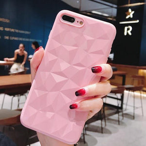 Planet Gates AC2846 Pink / For iPhone X USLION Clear Diamond Pattern Case For iPhone XR XS MAX X 8 7 6 Plus Soft TPU Phone Cover For iPhone 7 6s Plus Transparent Cases