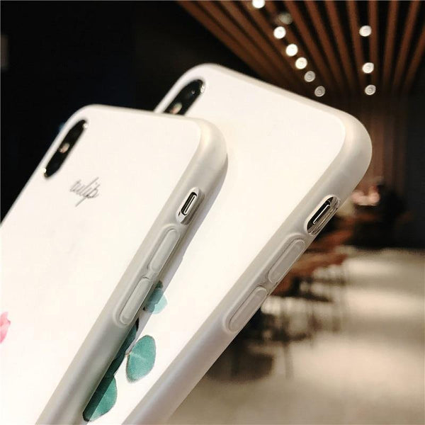 Planet Gates AC3044 / For iPhone X USLION Green Leaves Case For iPhone Xs XR XS Max X 3D Relief Flower Leaf Phone Cover For iPhone 6 6s 7 8 Plus TPU Silicon Cases
