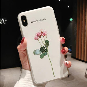 Planet Gates AC3048 / For iPhone X USLION Green Leaves Case For iPhone Xs XR XS Max X 3D Relief Flower Leaf Phone Cover For iPhone 6 6s 7 8 Plus TPU Silicon Cases