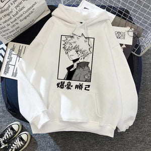 Planet Gates Academia Hoodies Japanese Anime Bakugou Katsuki Men Hoodie Boku No Hero Academia Streetwear Casual Harajuku Sweatshirts