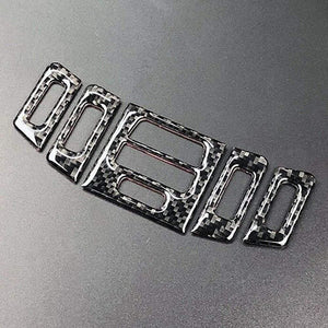 Accessory Air Outlet Trim Parts 5pcs Carbon fiber Interior For BMW 3 Series E90 E92 E93 2005-2012