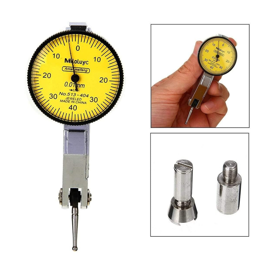 Planet Gates Accurate Dial Gauge Test Indicator Precision Metric with Dovetail Rails Mount 0-40-0 0.01mm Mayitr Measuring Instrument Tool