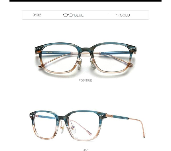 Planet Gates Acetate Glasses Men Retro Vintage Round Optical Eyeglasses Frame Nerd Women Prescription Spectacles Myopia Eyewear 9132