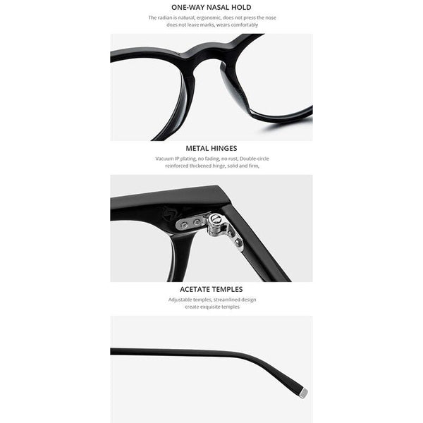 Planet Gates Acetate Optical Eyeglass Frames Men Retro Vintage Round Glasses Nerd Women Prescription Spectacles Myopia Eyewear 9122