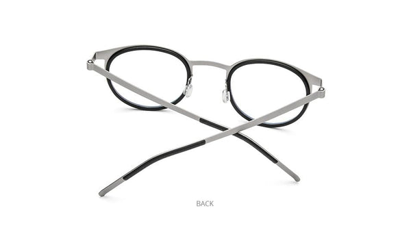 Planet Gates Acetate Titanium Alloy Eyeglasses Frame Men Women Round Prescription Myopia Optical Glasses Korean Screwless Eyewear 98625