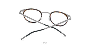 Planet Gates Acetate Titanium Alloy Eyeglasses Frame Men Women Round Prescription Myopia Optical Glasses Korean Screwless Eyewear 98625