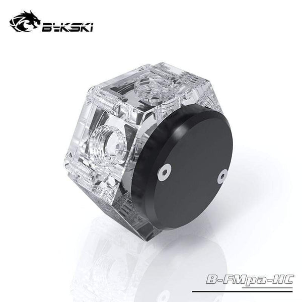 Planet Gates Acrylic Flow Meter 6-Way G1/4 Thread 5V GND Light to AURA Coolant Filter Computer Cooler Fittings 6-Way Holes Filter