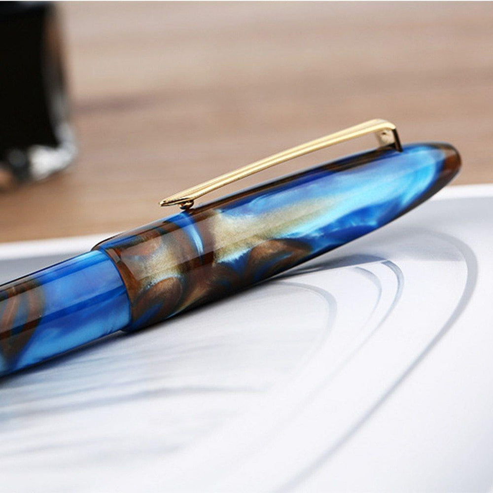 Planet Gates Acrylic Fountain Pen Iridium Fine Nib Converter Pens Luxury Gift Chic Wedding Signing Pen With Box