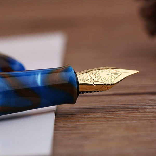 Planet Gates Acrylic Fountain Pen Iridium Fine Nib Converter Pens Luxury Gift Chic Wedding Signing Pen With Box