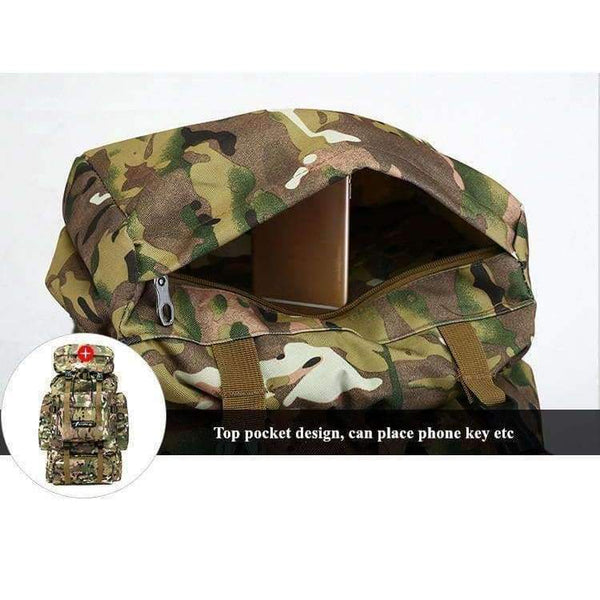 Planet Gates ACU Camo Tactical Backpack Military Army Waterproof Hiking Camping Backpack Travel Rucksack Outdoor Sports Climbing Bag