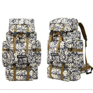 Camo Tactical Backpack Military Army Waterproof Hiking Camping Backpack Travel Rucksack Outdoor Sports Climbing Bag