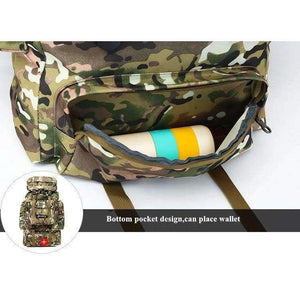 Planet Gates ACU Camo Tactical Backpack Military Army Waterproof Hiking Camping Backpack Travel Rucksack Outdoor Sports Climbing Bag