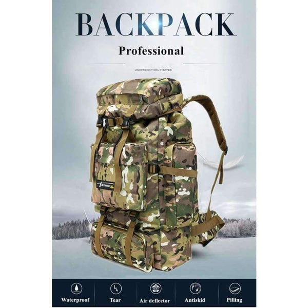 Planet Gates ACU Camo Tactical Backpack Military Army Waterproof Hiking Camping Backpack Travel Rucksack Outdoor Sports Climbing Bag