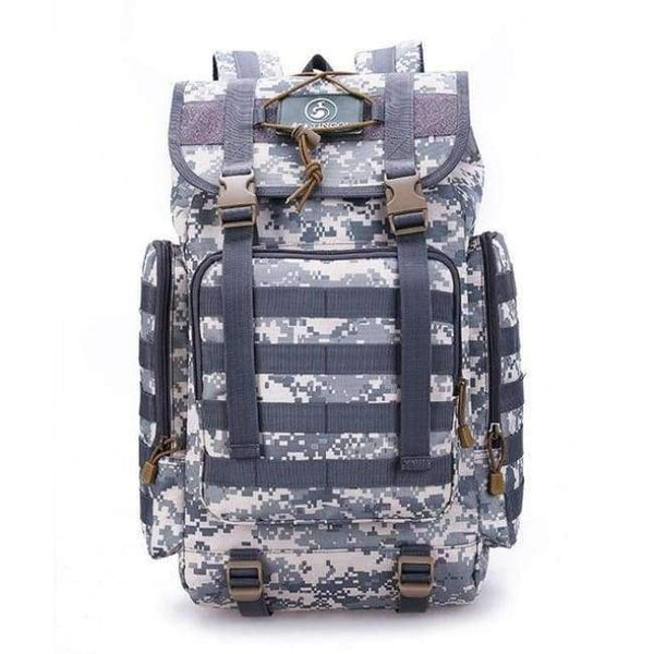 Planet Gates ACU SHUMA / 50 - 70L Military Tactical Backpack Army Molle Waterproof Sports Bag Climbing Rucksack for Outdoor Hiking Camping Hunting Backpacks
