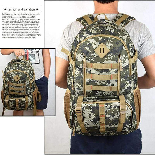 Planet Gates ACU Tactical Backpack Military Army Mochila 50L For Hiking Hunting Backpack Tourist Rucksack Sports Camo Bag