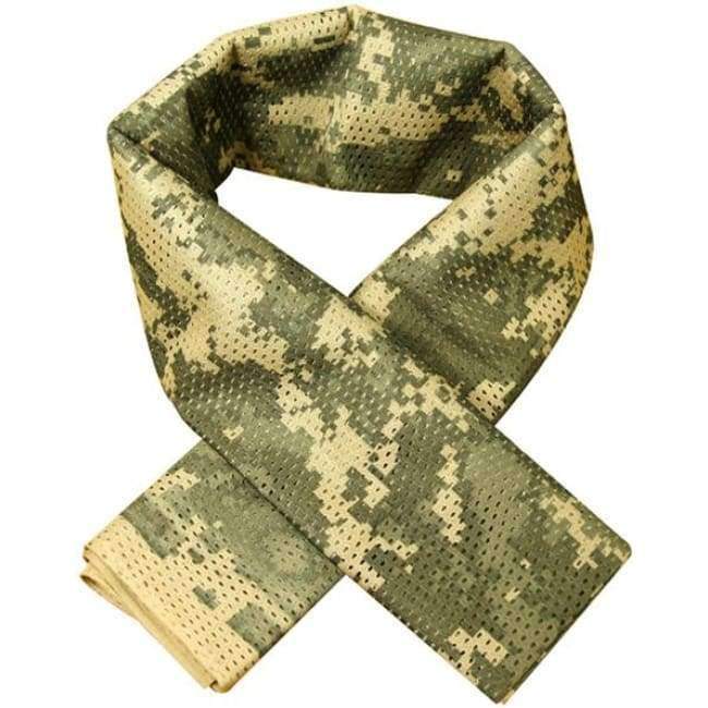 Planet Gates ACU Tactical Military camouflage Scarf Cool Airsoft Tactical Multifunctional  Army Mesh Breathable Scarf Wrap Mask Shemagh Veil