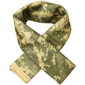 Planet Gates ACU Tactical Military camouflage Scarf Cool Airsoft Tactical Multifunctional  Army Mesh Breathable Scarf Wrap Mask Shemagh Veil