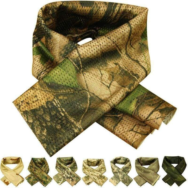 Planet Gates ACU Tactical Military camouflage Scarf Cool Airsoft Tactical Multifunctional  Army Mesh Breathable Scarf Wrap Mask Shemagh Veil