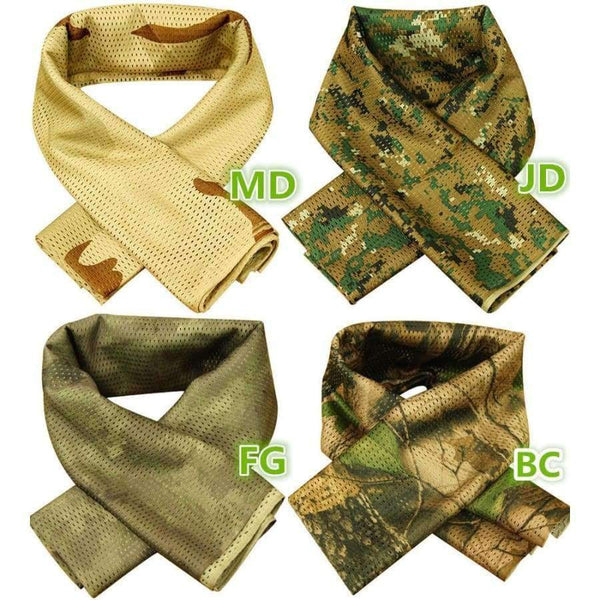 Planet Gates ACU Tactical Military camouflage Scarf Cool Airsoft Tactical Multifunctional  Army Mesh Breathable Scarf Wrap Mask Shemagh Veil