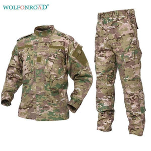 Planet Gates ACU / XXL Outdoor Camouflage Army Uniform Tactical Military Uniform Combat Hunting Suit BDU Training Jacket and Pant