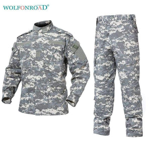 Planet Gates ACU / XXL Outdoor Camouflage Army Uniform Tactical Military Uniform Combat Hunting Suit BDU Training Jacket and Pant