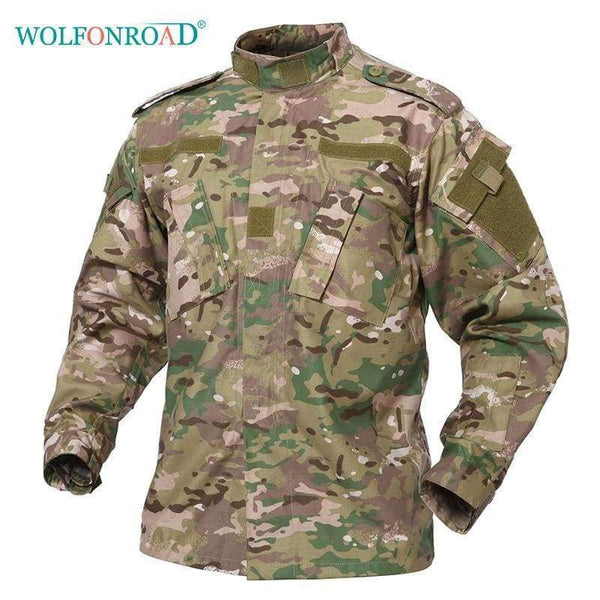 Planet Gates ACU / XXL Outdoor Camouflage Army Uniform Tactical Military Uniform Combat Hunting Suit BDU Training Jacket and Pant