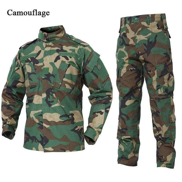 Planet Gates ACU / XXL Outdoor Camouflage Army Uniform Tactical Military Uniform Combat Hunting Suit BDU Training Jacket and Pant