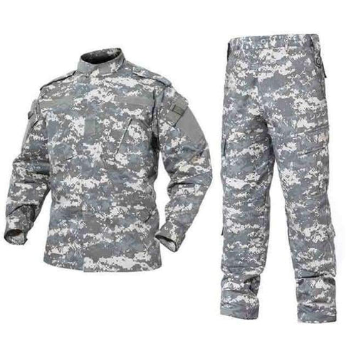 Planet Gates ACU / XXL Outdoor Camouflage Army Uniform Tactical Military Uniform Combat Hunting Suit BDU Training Jacket and Pant