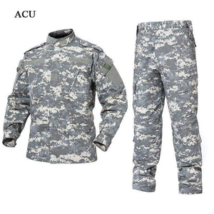 Planet Gates ACU / XXL Outdoor Camouflage Army Uniform Tactical Military Uniform Combat Hunting Suit BDU Training Jacket and Pant