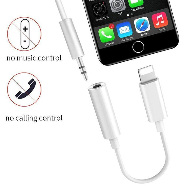 Planet Gates Adapters for iPhone X 7 8 plus iOS 10.3 11 for lightning to 3.5mm Jack earphones Splitter AUX Converter Audio OTG cable