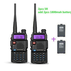 Planet Gates add 2Battery 2PCS  UV-5R CB radio VOX 10Km Walkie Talkie pair Two Way radio communicator for Police Equipment Intercom UV 5R