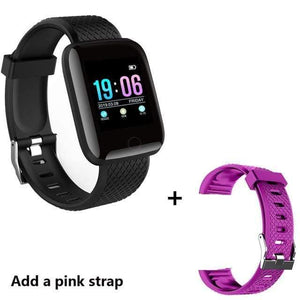 Planet Gates Add a pink strap / China Smart Watch Men Blood Pressure Waterproof Smartwatch Women Heart Rate Monitor Fitness Tracker Watch Sport For Android IOS