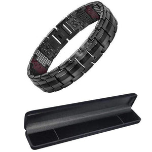 Planet Gates Add package MBT029G / 21cm Men's Health Magnetic Bracelet For Men Silver Plated Pure Titanium Bangle Magnetic Ion Germanium Far Infar Red Bracelets