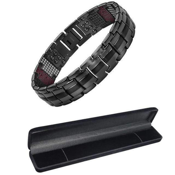 Planet Gates Add package MBT029G / 21cm Men's Health Magnetic Bracelet For Men Silver Plated Pure Titanium Bangle Magnetic Ion Germanium Far Infar Red Bracelets